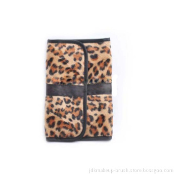 Fashion &amp; Hotest !! Leather Leopard Cosmetic Bag 